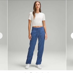 NWT Lululemon studio pants pitch blue size 10